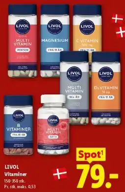 Lidl LIVOL vitaminer tilbud