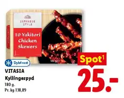 Lidl VITASIA Kyllingespyd (Yakitori Chicken Skewers) tilbud