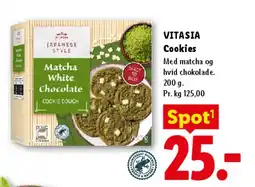 Lidl VITASIA Cookies - Matcha White Chocolate tilbud