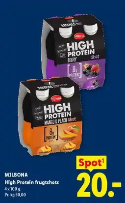 Lidl High Protein frugtshots tilbud