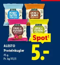 Lidl ALESTO Proteinkugler tilbud