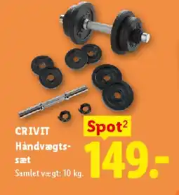 Lidl CRIVIT Håndvægts-sæt tilbud
