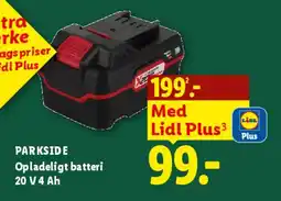 Lidl PARKSIDE Opladeligt batteri tilbud