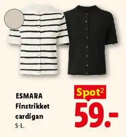 Lidl Finstrikket cardigan tilbud