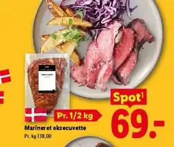 Lidl Marineret oksecuvette tilbud