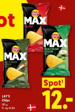 Lidl LAY'S MAX Chips tilbud