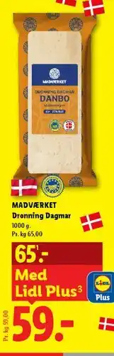 Lidl Dronning Dagmar Danbo tilbud