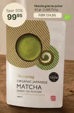 Helsam Organic Japanese Matcha tilbud