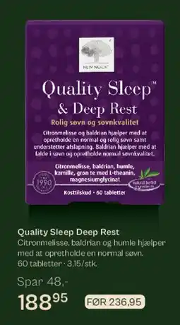 Helsam Quality Sleep & Deep Rest tilbud
