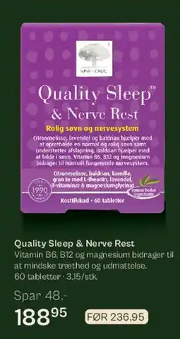 Helsam Quality Sleep & Nerve Rest tilbud