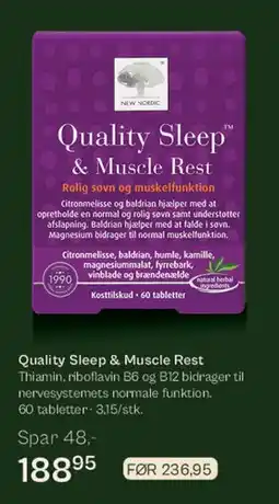 Helsam Quality Sleep & Muscle Rest tilbud