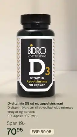 Helsam D-vitamin 38 µg m. appelsinsmag tilbud