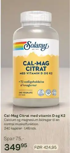 Helsam Cal-Mag Citrat (med vitamin D og K2) tilbud