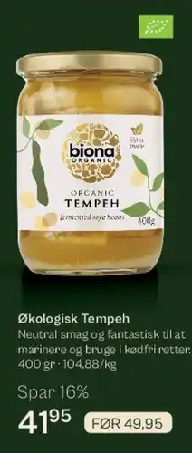 Helsam Økologisk Tempeh tilbud