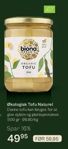 Helsam Økologisk Tofu Naturel tilbud