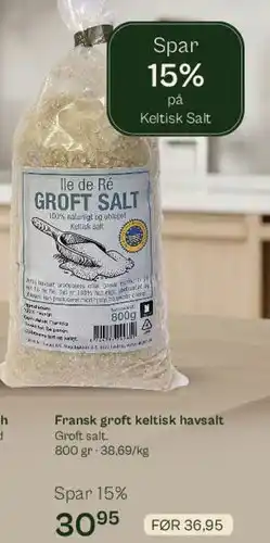 Helsam Fransk groft keltisk havsalt tilbud