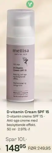 Helsam D-vitamin Cream SPF 15 tilbud