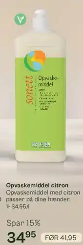 Helsam Opvaskemiddel citron tilbud
