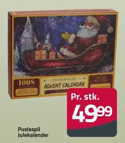 Fleggaard Puslespil Julekalender tilbud