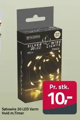 Fleggaard Sølvwire 20 LED Varm Hvid m.Timer tilbud