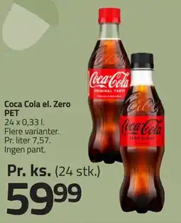 Fleggaard Coca Cola el. Zero PET tilbud