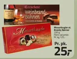 Fleggaard Mozartkugler el. Brandy Bønner tilbud
