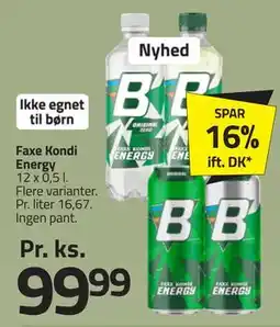 Fleggaard Faxe Kondi Energy tilbud