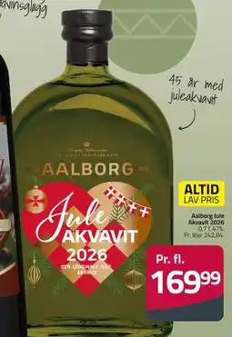 Fleggaard Aalborg Jule Akvavit 2026 tilbud
