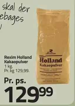 Fleggaard Rexim Holland Kakaopulver tilbud