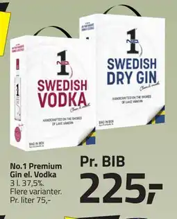 Fleggaard No.1 Premium Gin el. Vodka tilbud
