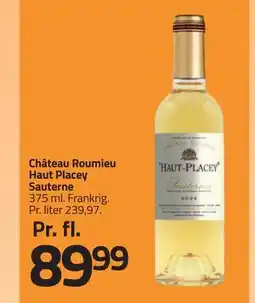 Fleggaard Château Roumieu Haut Placey Sauterne tilbud