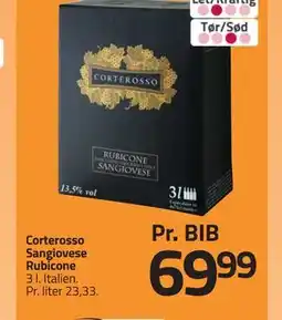 Fleggaard Corterosso Sangiovese Rubicone tilbud