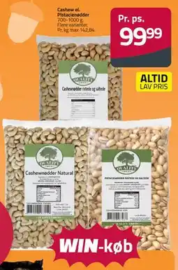 Fleggaard Cashew el. Pistacienødder tilbud