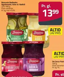 Fleggaard Beauvais Rødbeder, Agurkesalat, Asier el. Rødkål tilbud