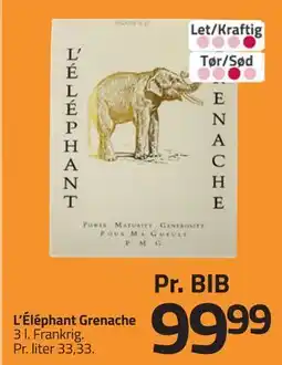 Fleggaard L’Éléphant Grenache tilbud