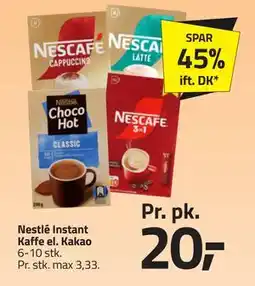 Fleggaard Nestlé Instant Kaffe el. Kakao tilbud