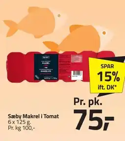 Fleggaard Sæby Makrel i Tomat tilbud