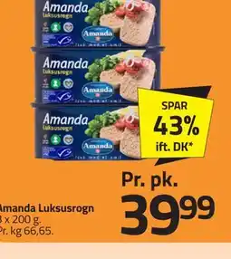Fleggaard Amanda Luksusrogn tilbud