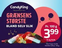 Fleggaard CandyKing BLAND SELV SLIK tilbud