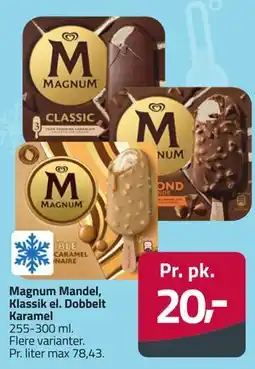 Fleggaard Magnum Mandel, Klassik el. Dobbelt Karamel tilbud
