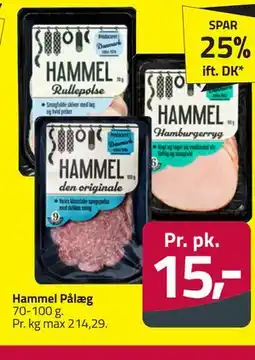 Fleggaard Hammel Pålæg tilbud