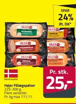 Fleggaard Højer Pålægspølser tilbud