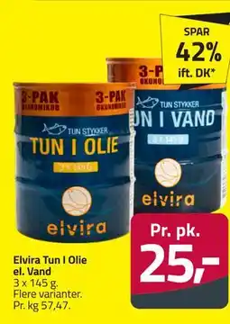 Fleggaard Elvira Tun I Olie el. Vand tilbud