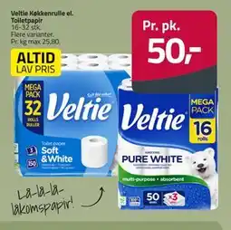 Fleggaard Veltie K%%kkenrulle el. Toiletpapir tilbud