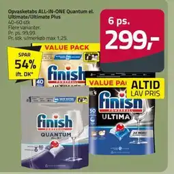 Fleggaard Opvasketabs ALL-IN-ONE Quantum el. Ultimate/Ultimate Plus tilbud