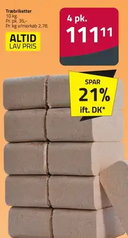 Fleggaard Træbriketter tilbud