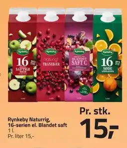 Fleggaard Rynkeby Naturrig, 16-serien el. Blandet saft tilbud