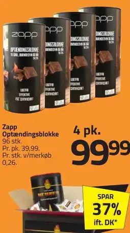 Fleggaard Zapp Optændingsblokke tilbud
