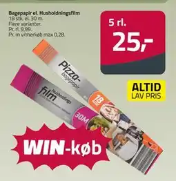 Fleggaard Bagepapir el. Husholdningsfilm tilbud