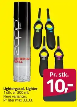Fleggaard Lightergas el. Lighter tilbud